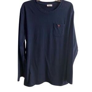 Zimmerli sea island Dark Blue Long Sleeve Tee large